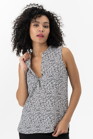 Sleeveless Floral Blouse