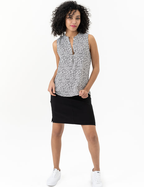 Sleeveless Floral Blouse