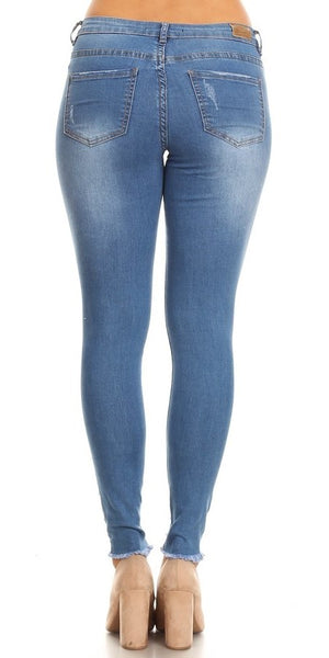 Pearl Bottom Skinny Jeans
