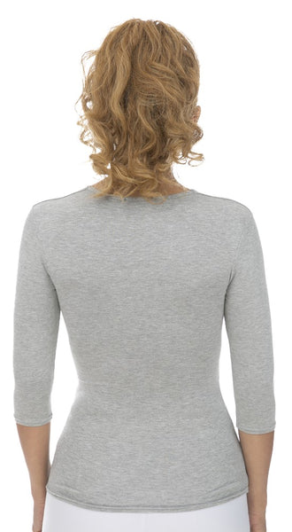 3/4 Sleeve Square Neck Top