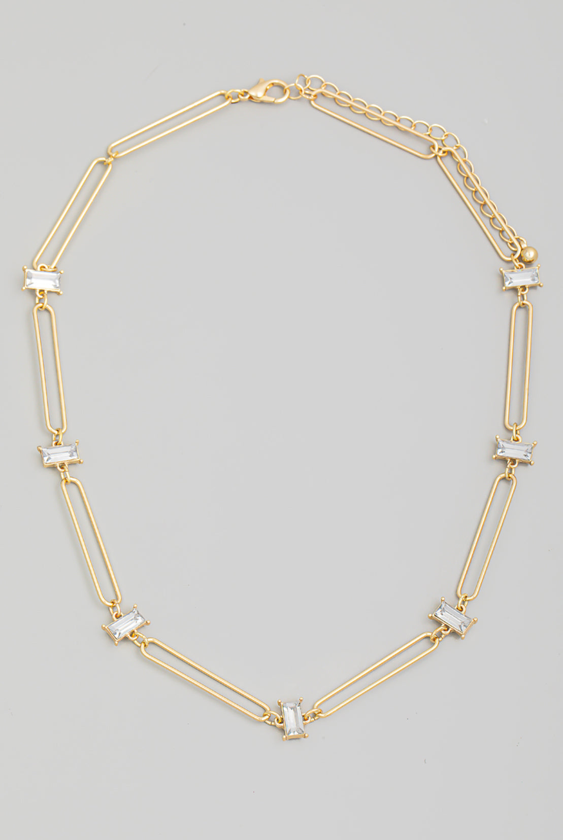Oval Cutout Chain Necklace