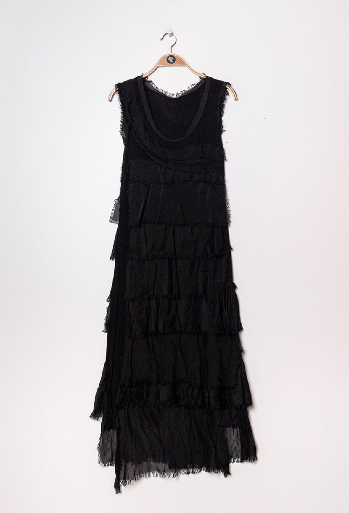 POLITA -Long Layered Silk Dress - Italian Miori Boutique POLITA -Long Layered Silk Dress - Italian Miori Boutique