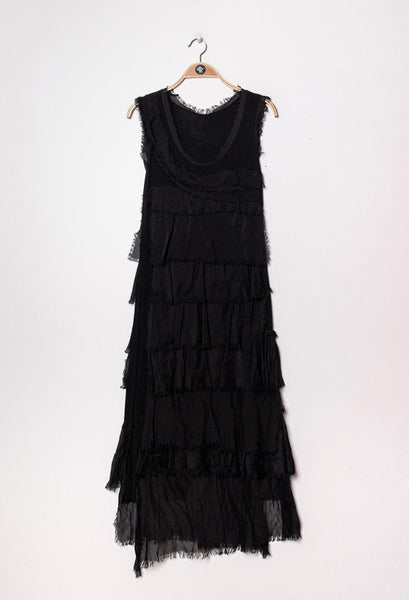Long Layered Silk Dress - Italian