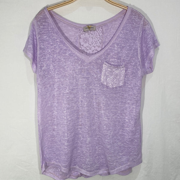 Lace Back Cotton Top