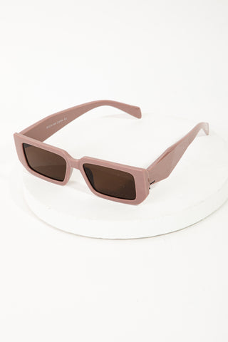 Rectangle Acetate Frame Sunglasses