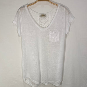 Lace Back Cotton Top