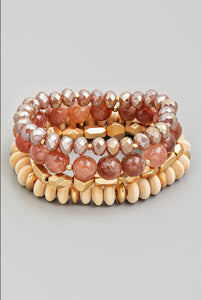 Assorted Bead Stackable Bracelet