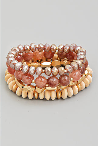 Assorted Bead Stackable Bracelet
