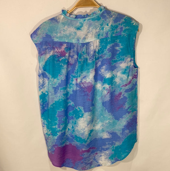 Sleeveless Printed Blouse