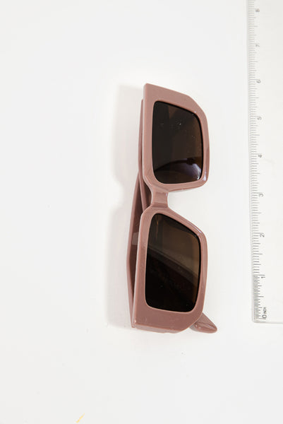 Rectangle Acetate Frame Sunglasses