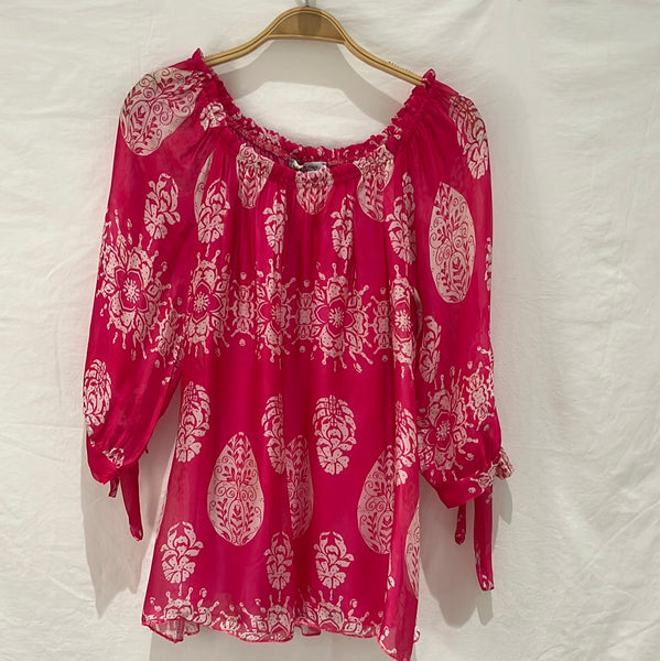 Printed Silk Blouse - Italian