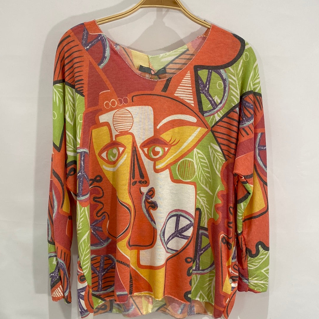 Printed Light Sweater