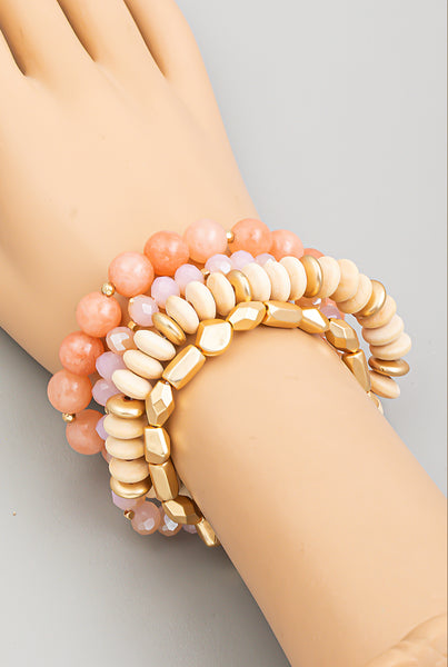 Assorted Bead Stackable Bracelet