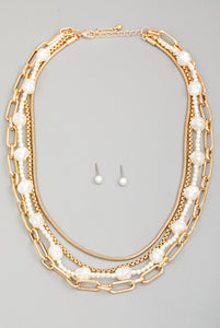 Assorted Layered Chain Link Necklace Set