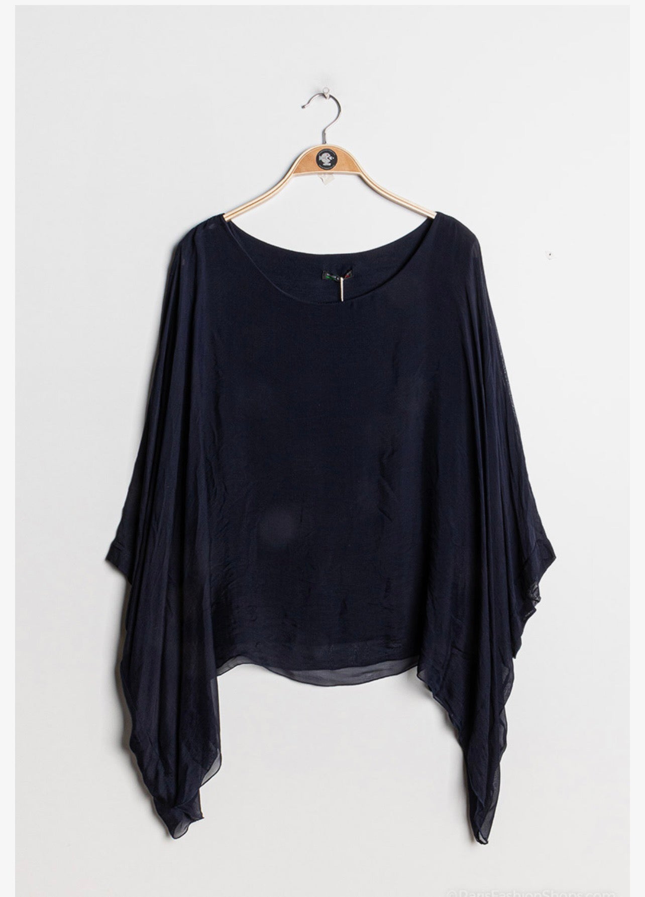 Poncho Silk Top- Italian