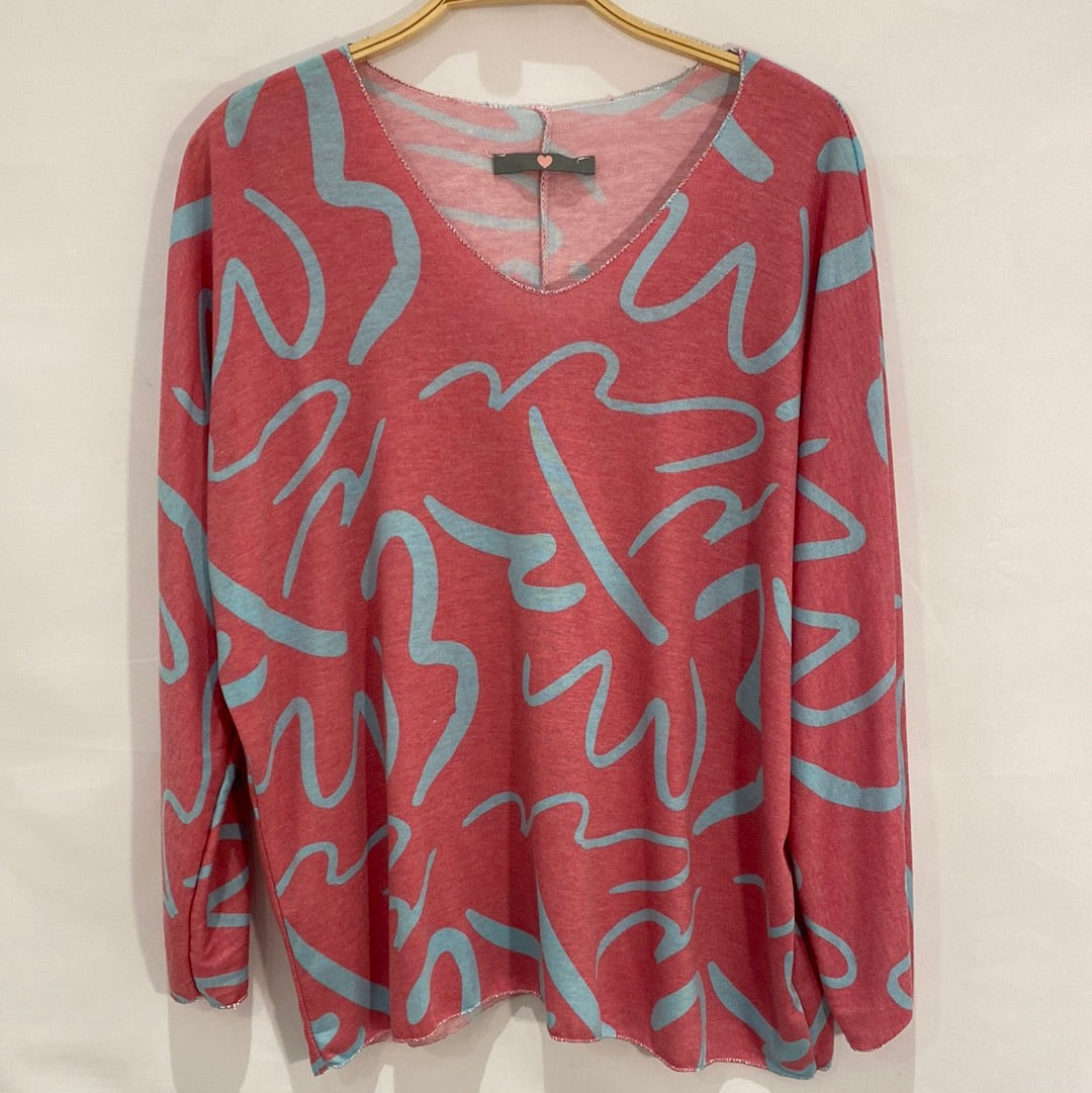 Printed Light Sweater