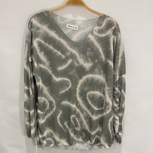 Cotton Mixed Print Light Sweater