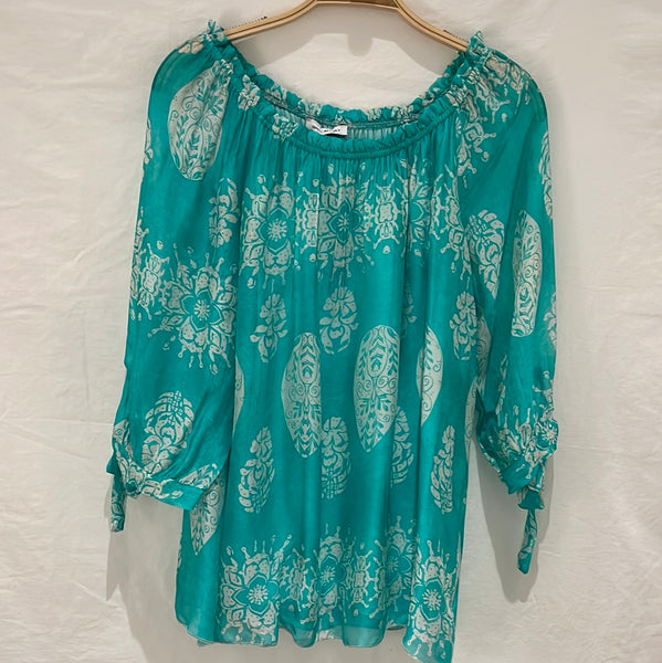 Printed Silk Blouse - Italian