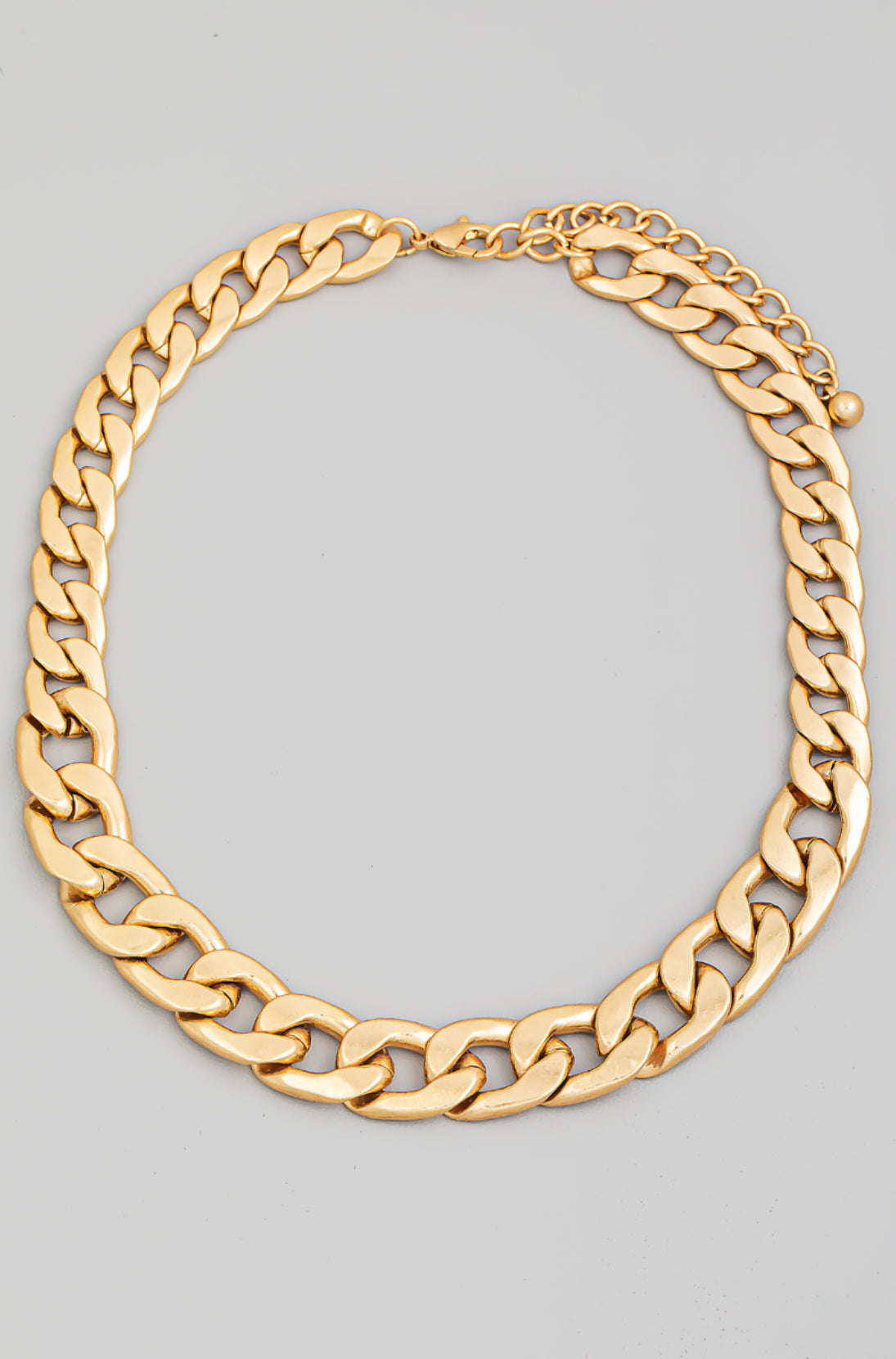 Matte Bulky Chain Link Necklace