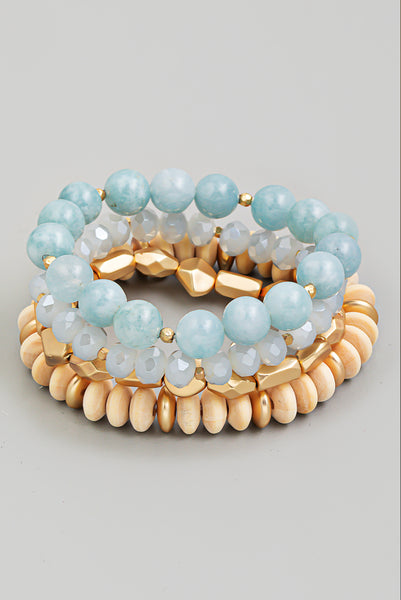 Assorted Bead Stackable Bracelet