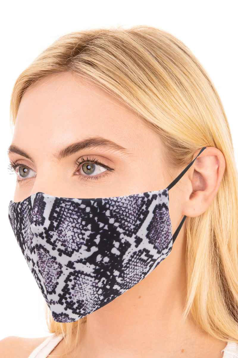 Snake Print Mask
