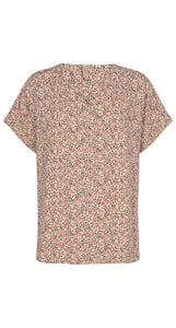 Short Sleeve Floral Print Top