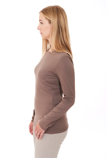 Long Sleeve Round Neck Top